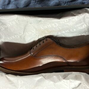 Aston Grey Brown men’s dress shoes Size 8